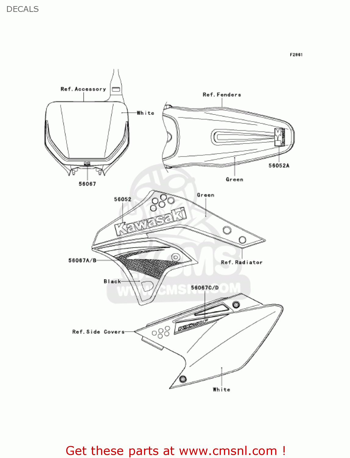DECALS KX250T7F KX250F 2007 USA CANADA