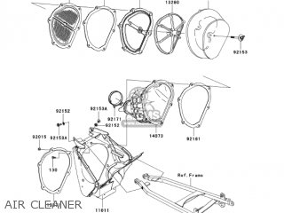 AIR CLEANER - KX250T7F KX250F 2007 USA CANADA
