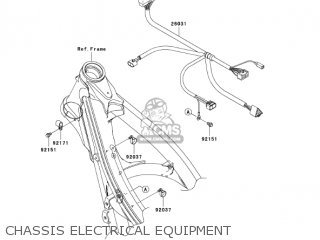 CHASSIS ELECTRICAL EQUIPMENT - KX250T7F KX250F 2007 USA CANADA