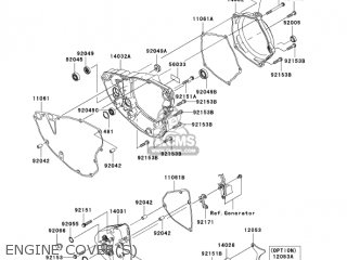 ENGINE COVER(S) - KX250T7F KX250F 2007 USA CANADA