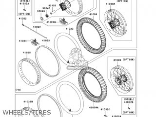 WHEELS/TIRES - KX250T7F KX250F 2007 USA CANADA