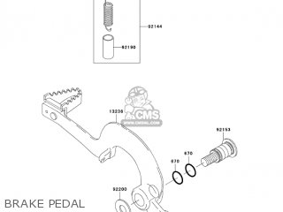 BRAKE PEDAL - KX250T7F KX250F 2007 USA CANADA