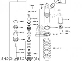 SHOCK ABSORBER(S) - KX250T7F KX250F 2007 USA CANADA