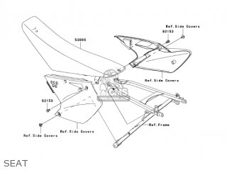 SEAT - KX250T7F KX250F 2007 USA CANADA