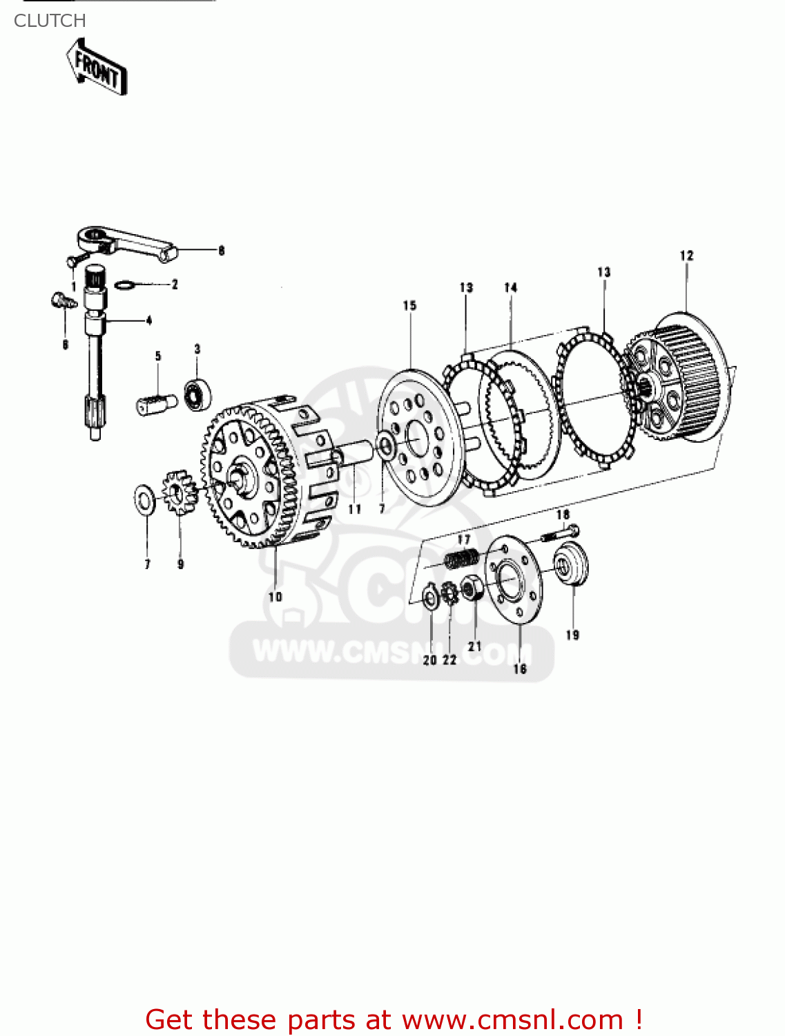 CLUTCH KX400-A2 1976 USA