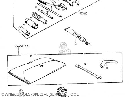 OWNER TOOLS/SPECIAL SERVICE TOOL - KX400-A2 1976 USA