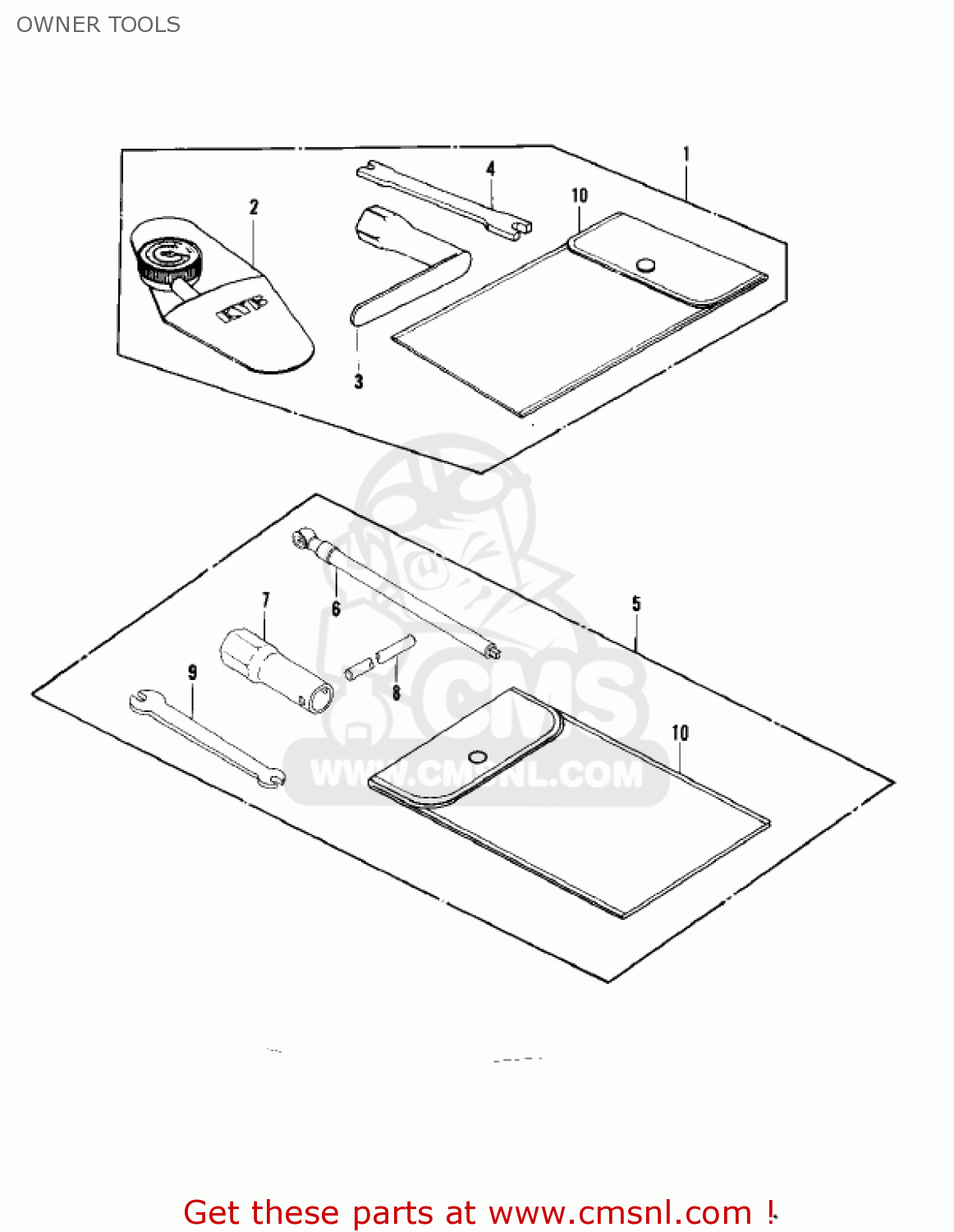 OWNER TOOLS KX420-A1 KX420 1980 UNITED KINGDOM USA CANADA EXPORT