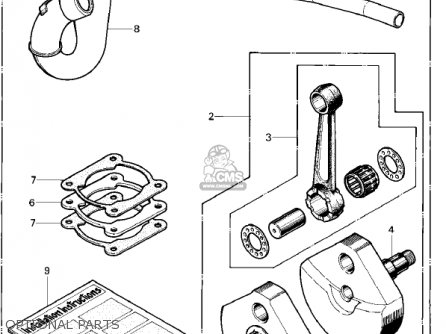 OPTIONAL PARTS - KX420-A1 KX420 1980 UNITED KINGDOM USA CANADA EXPORT