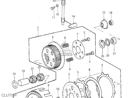 CLUTCH - KX420-A1 KX420 1980 UNITED KINGDOM USA CANADA EXPORT