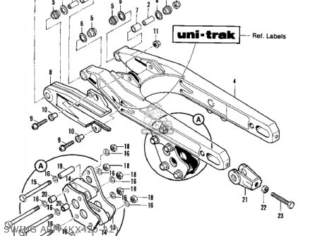 SWING ARM (KX420-A2) - KX420-A2 KX420 1981 UNITED KINGDOM USA CANADA EXPORT