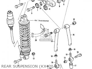 REAR SUSPENSION (KX420-A2) - KX420-A2 KX420 1981 UNITED KINGDOM USA CANADA EXPORT