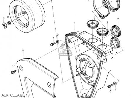 AIR CLEANER - KX420-A2 KX420 1981 UNITED KINGDOM USA CANADA EXPORT