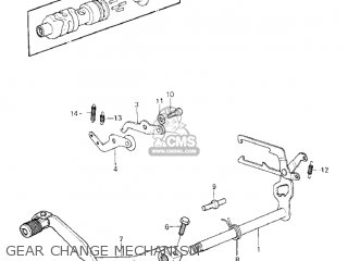 GEAR CHANGE MECHANISM - KX420-A2 KX420 1981 UNITED KINGDOM USA CANADA EXPORT