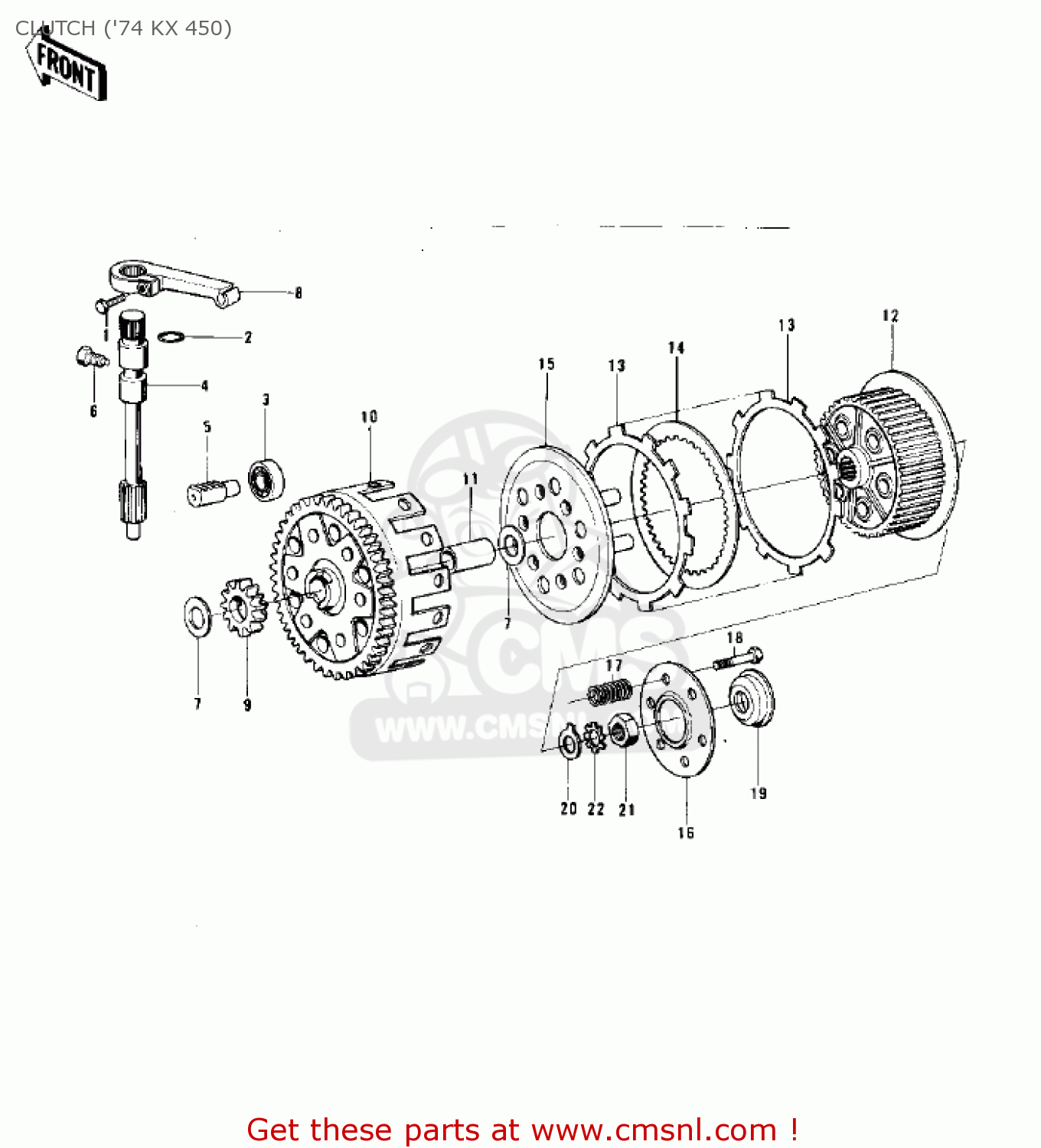 CLUTCH ('74 KX 450) KX450 1974