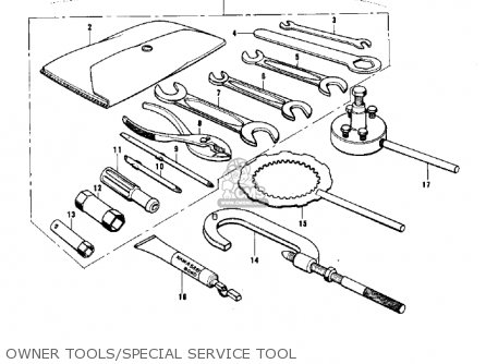 OWNER TOOLS/SPECIAL SERVICE TOOL - KX450 1974