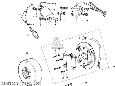 IGNITION ('74 KX 450) - KX450 1974