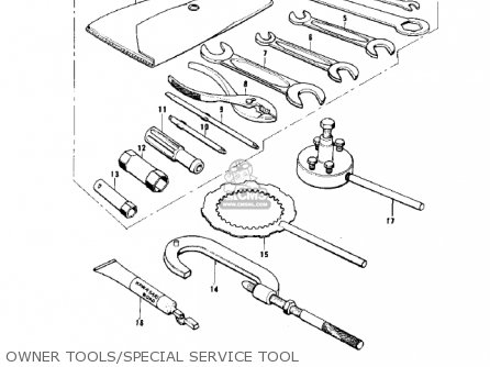 OWNER TOOLS/SPECIAL SERVICE TOOL - KX450 1974