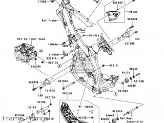 Kawasaki KX450-E9FA KX450F 2009 USA parts lists and schematics