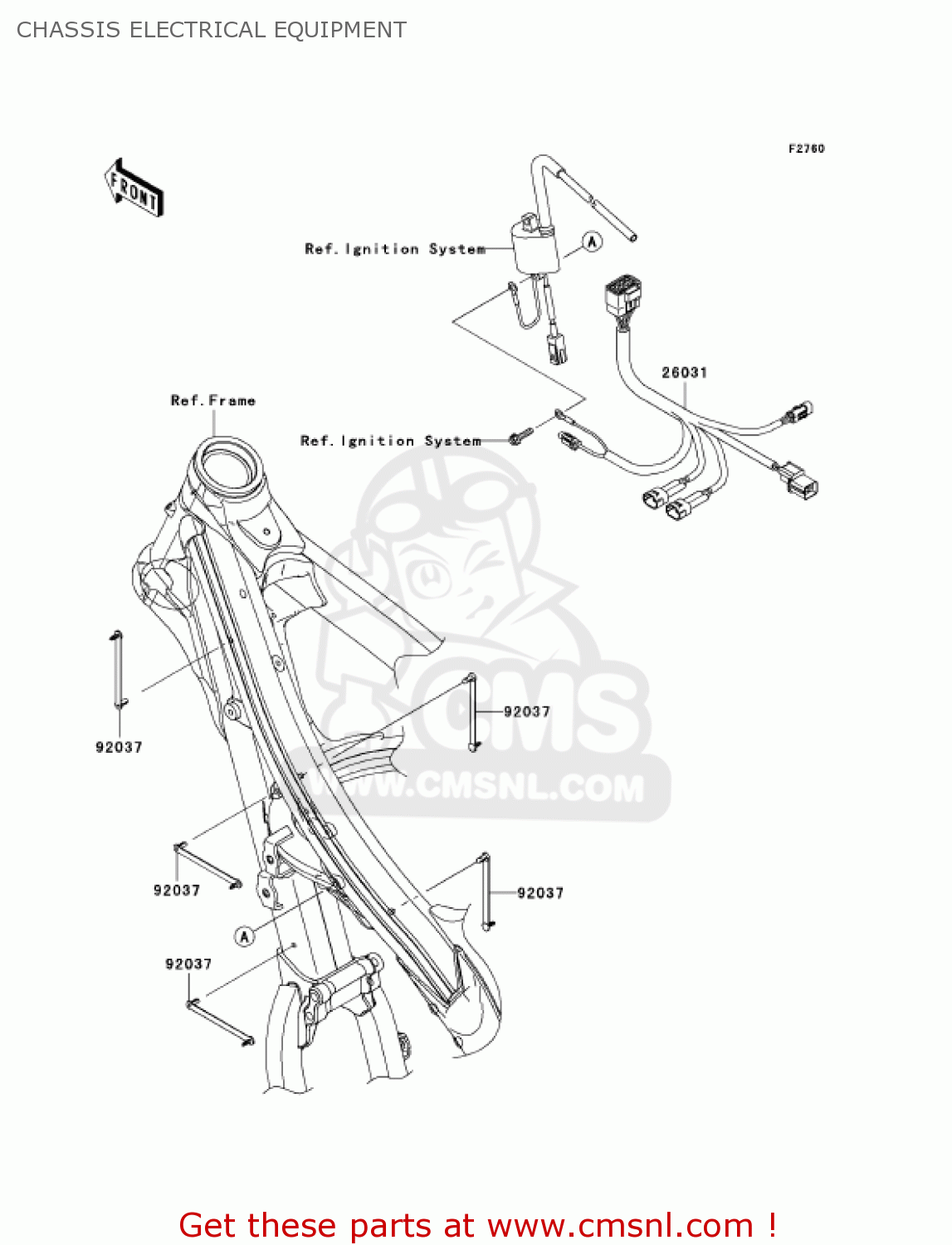 CHASSIS ELECTRICAL EQUIPMENT KX450D6F KX450F 2006 USA CANADA