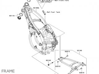 FRAME - KX450D6F KX450F 2006 USA CANADA