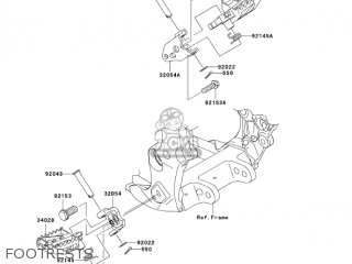 FOOTRESTS - KX450D6F KX450F 2006 USA CANADA
