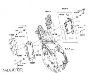 RADIATOR - KX450D6F KX450F 2006 USA CANADA