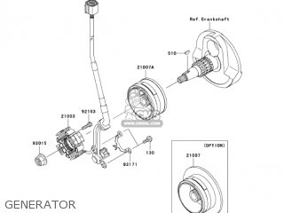 GENERATOR - KX450D6F KX450F 2006 USA CANADA