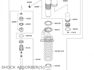 SHOCK ABSORBER(S) - KX450D6F KX450F 2006 USA CANADA