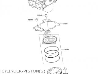 CYLINDER/PISTON(S) - KX450D6F KX450F 2006 USA CANADA
