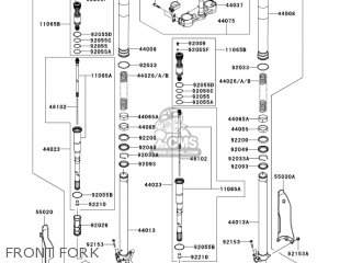 FRONT FORK - KX450D6F KX450F 2006 USA CANADA