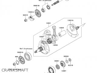 CRANKSHAFT - KX450D6F KX450F 2006 USA CANADA