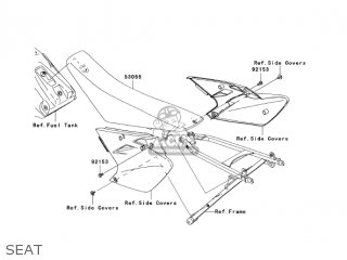 SEAT - KX450D6F KX450F 2006 USA CANADA