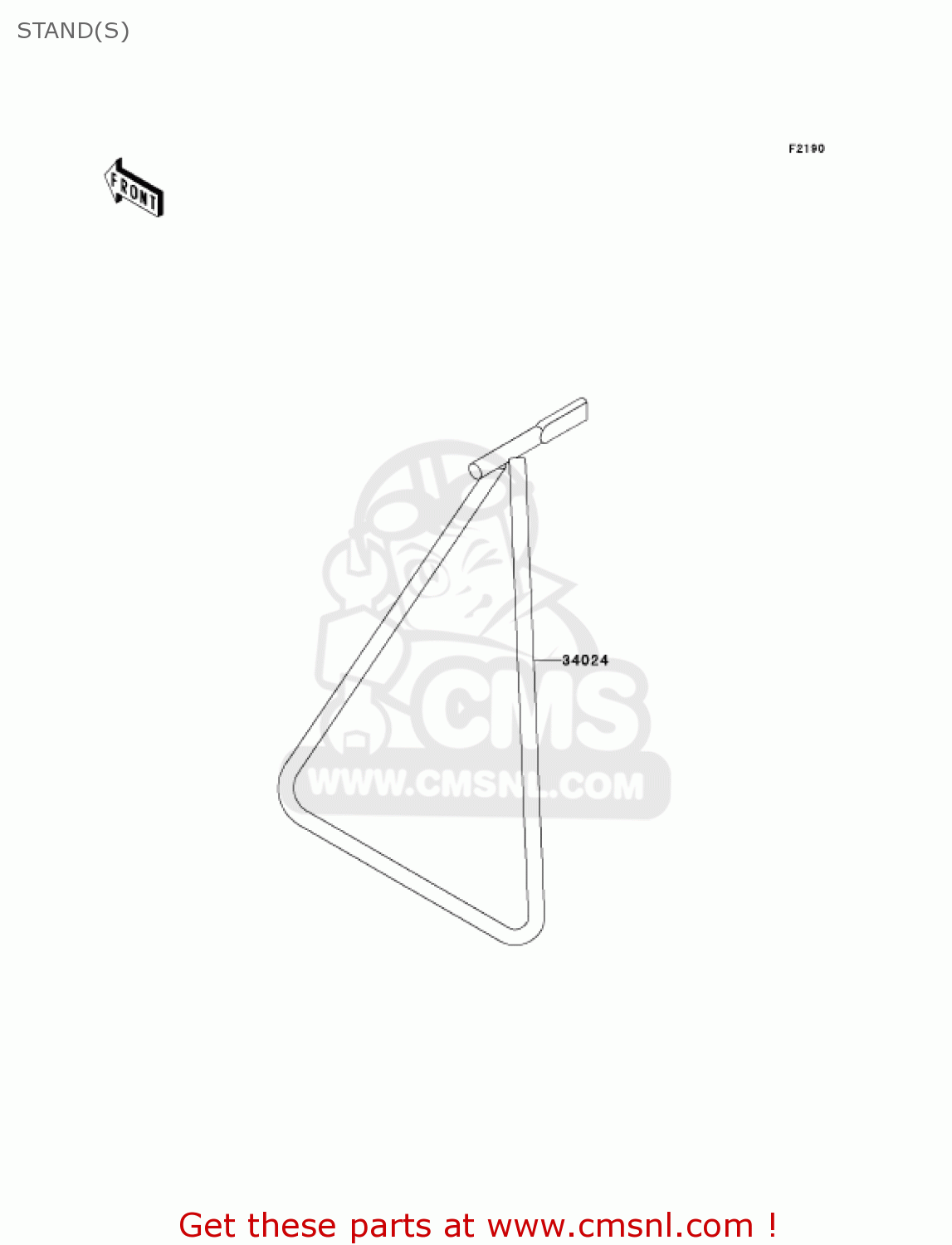 STAND(S) KX450D7F KX450F 2007 USA CANADA
