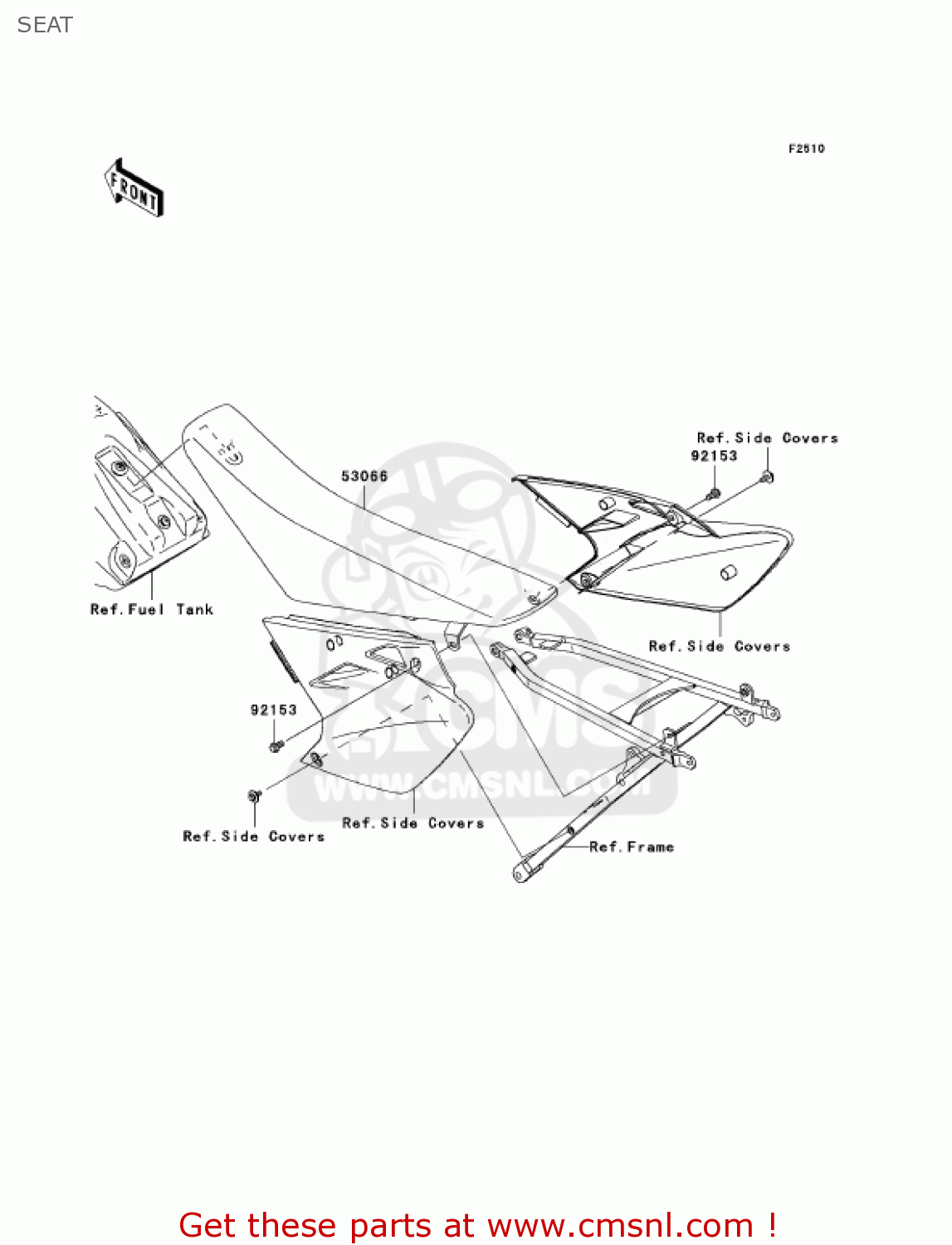 SEAT KX450D7F KX450F 2007 USA CANADA