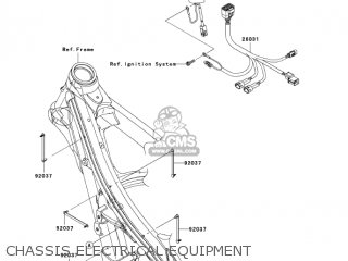 CHASSIS ELECTRICAL EQUIPMENT - KX450D7F KX450F 2007 USA CANADA