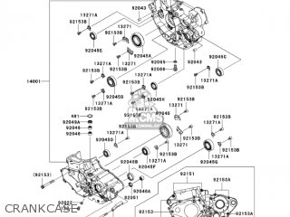 CRANKCASE - KX450D7F KX450F 2007 USA CANADA