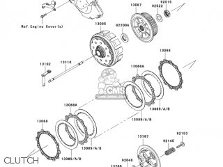 CLUTCH - KX450D7F KX450F 2007 USA CANADA