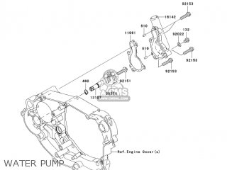 WATER PUMP - KX450D7F KX450F 2007 USA CANADA