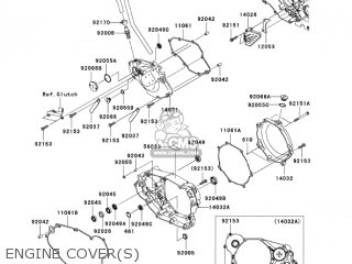 ENGINE COVER(S) - KX450D7F KX450F 2007 USA CANADA