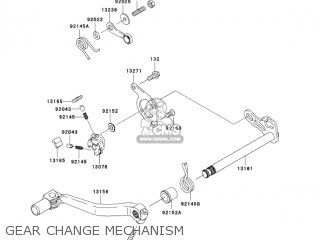GEAR CHANGE MECHANISM - KX450D7F KX450F 2007 USA CANADA