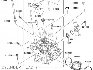 CYLINDER HEAD - KX450E9F 2009 EUROPE