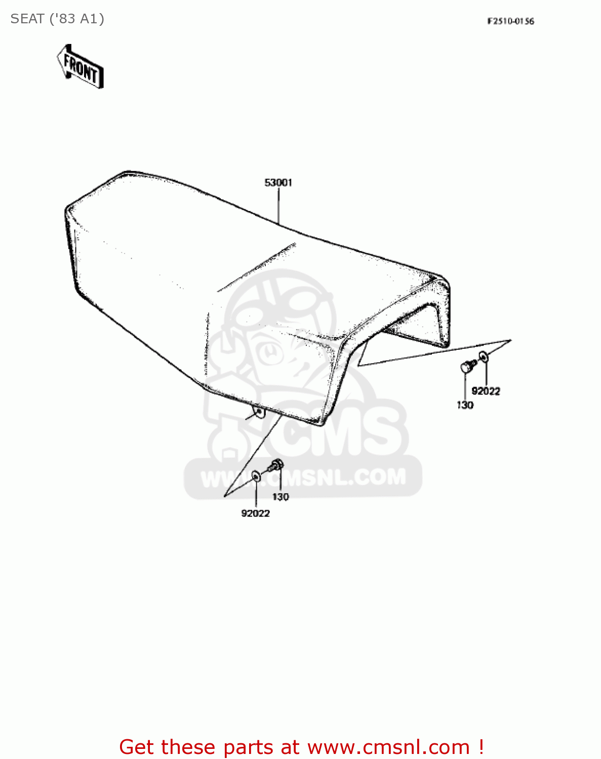 SEAT ('83 A1) KX500-A1 KX500 1983 USA CANADA