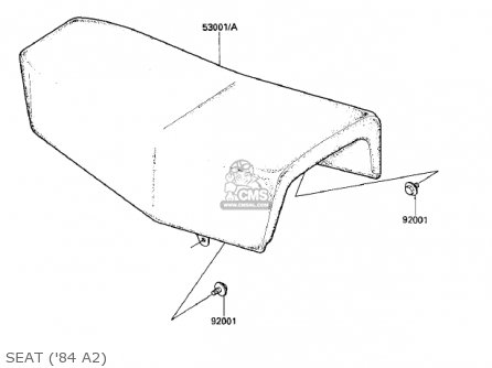 SEAT ('84 A2) - KX500-A1 KX500 1983 USA CANADA