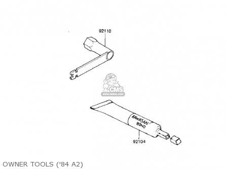 OWNER TOOLS ('84 A2) - KX500-A1 KX500 1983 USA CANADA