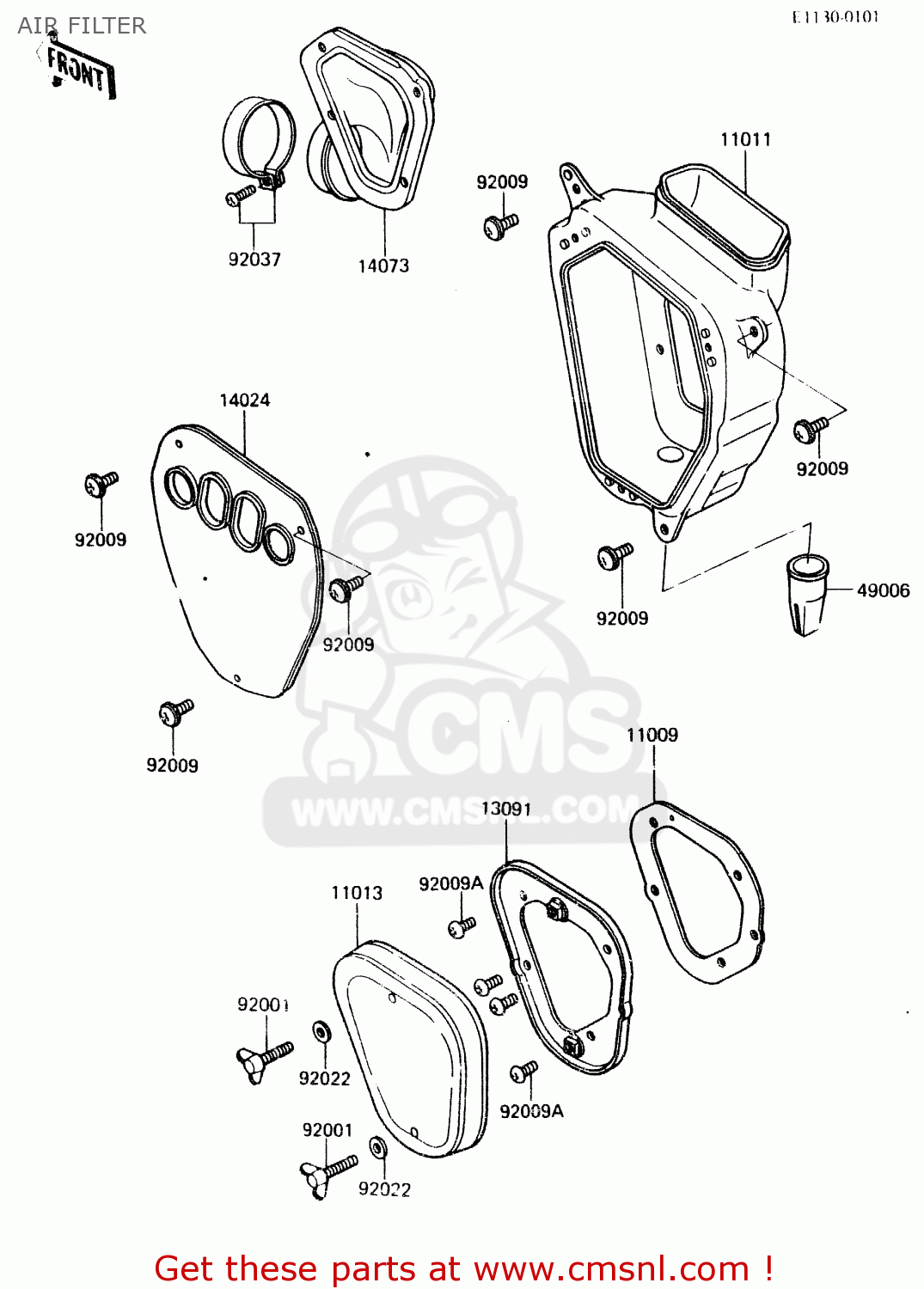 AIR FILTER KX500-A2 1984 UNITED KINGDOM AL