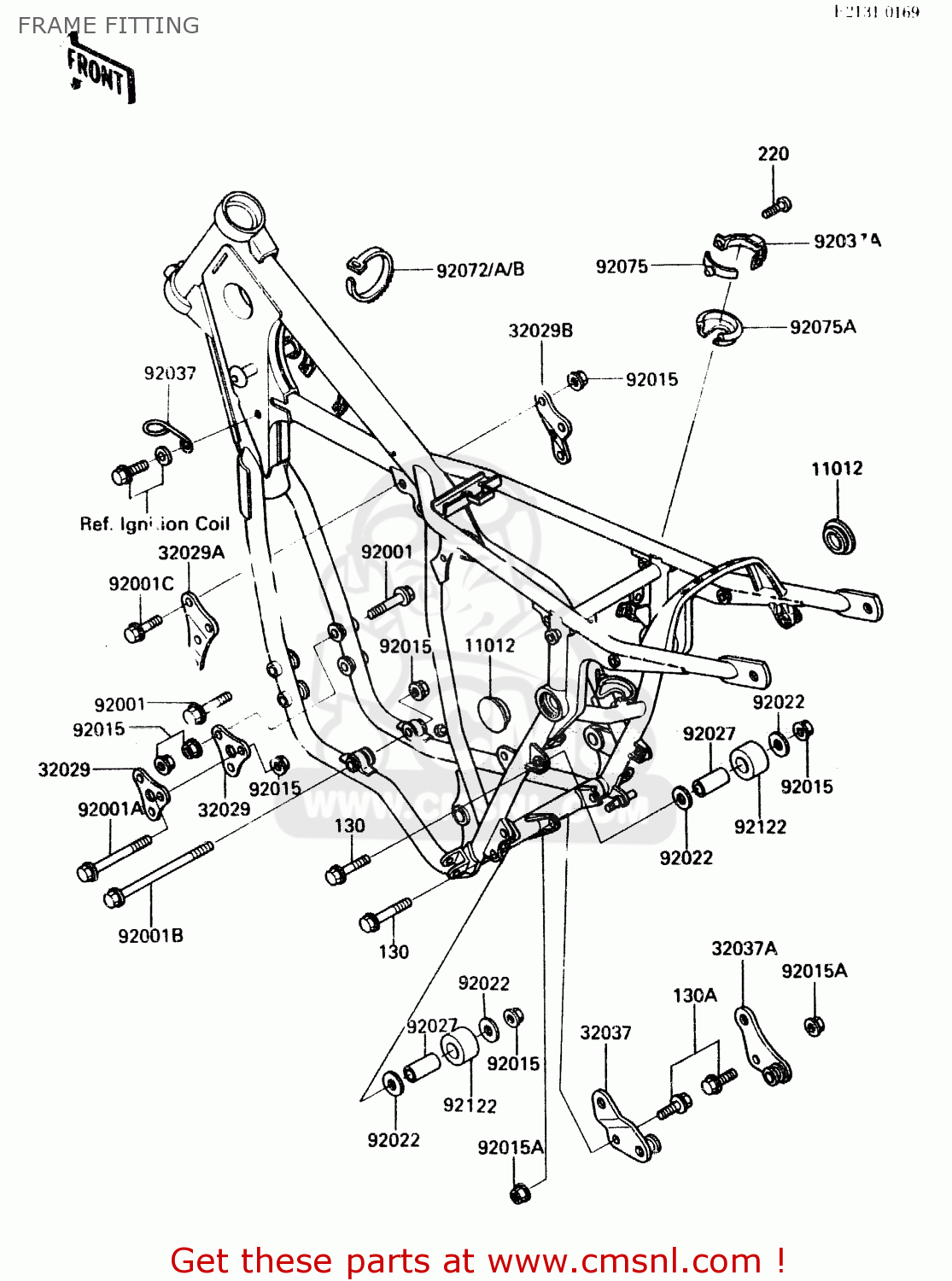 FRAME FITTING KX500-A2 1984 UNITED KINGDOM AL