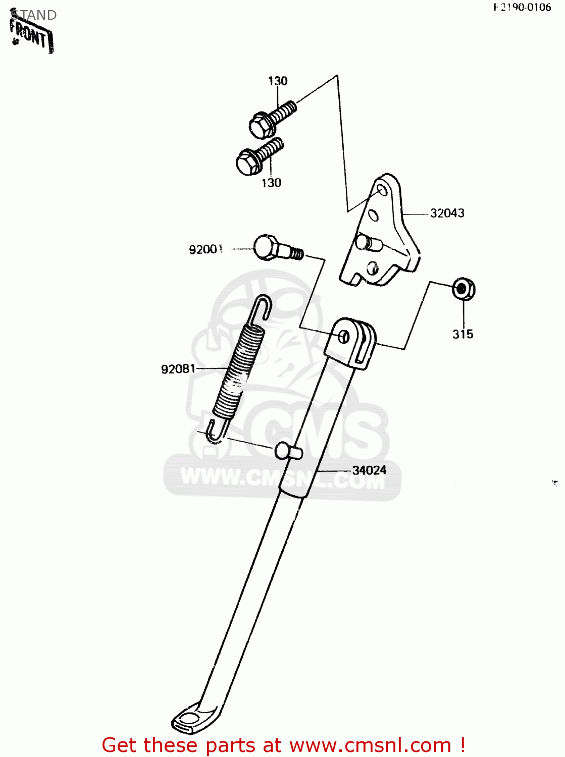 STAND KX500-A2 1984 UNITED KINGDOM AL
