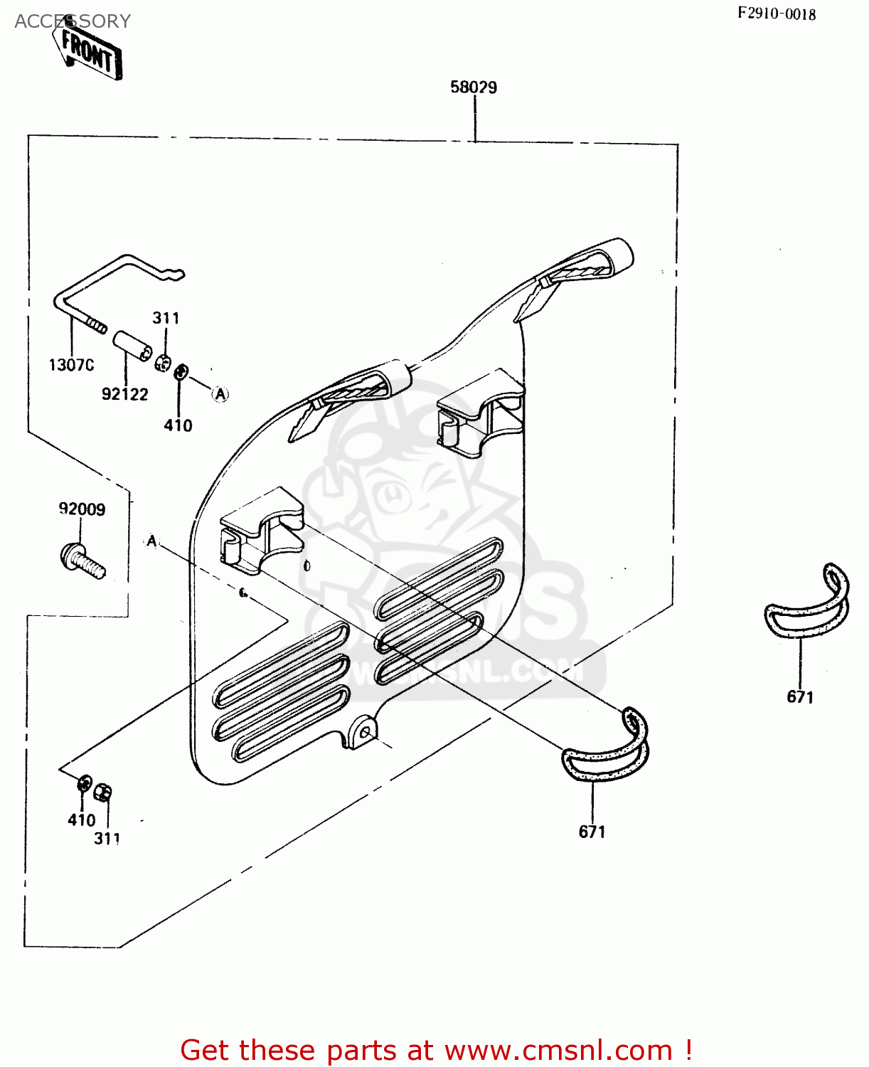 ACCESSORY KX500-A2 1984 UNITED KINGDOM AL