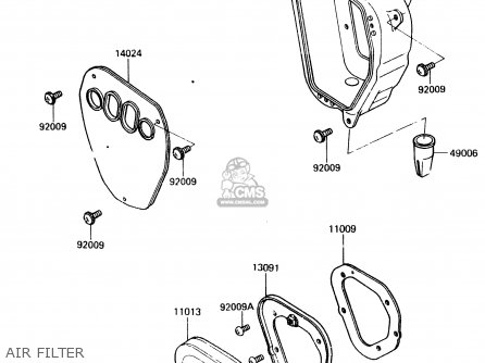 AIR FILTER - KX500-A2 1984 UNITED KINGDOM AL