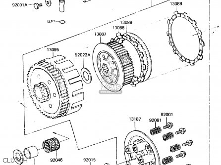CLUTCH - KX500-A2 1984 UNITED KINGDOM AL